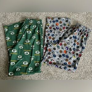 Boys NFL Football GB Packers Lounge Pants Pajama Bottoms Set XL 18-20 adult xs-s